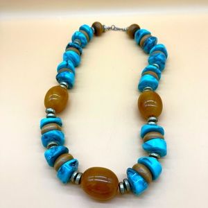 Turquoise Necklace 11”